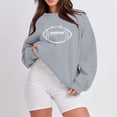Game Day Sweatshirt for Women Funny Football Graphic Pullover Tops Long