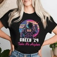 thumbnail image 2 of Take Me Higher 2024 Astronaut Space Theme T-Shirt, Inspirational Sci-Fi Graphic Tee, Futuristic American Space Exploration Shirt for Women, 2 of 3