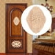 thumbnail image 2 of Apliques tallados, decoración de muebles con forma ovalada tallada en flores, apliques Onlay, artesanía excepcional, 2 of 8