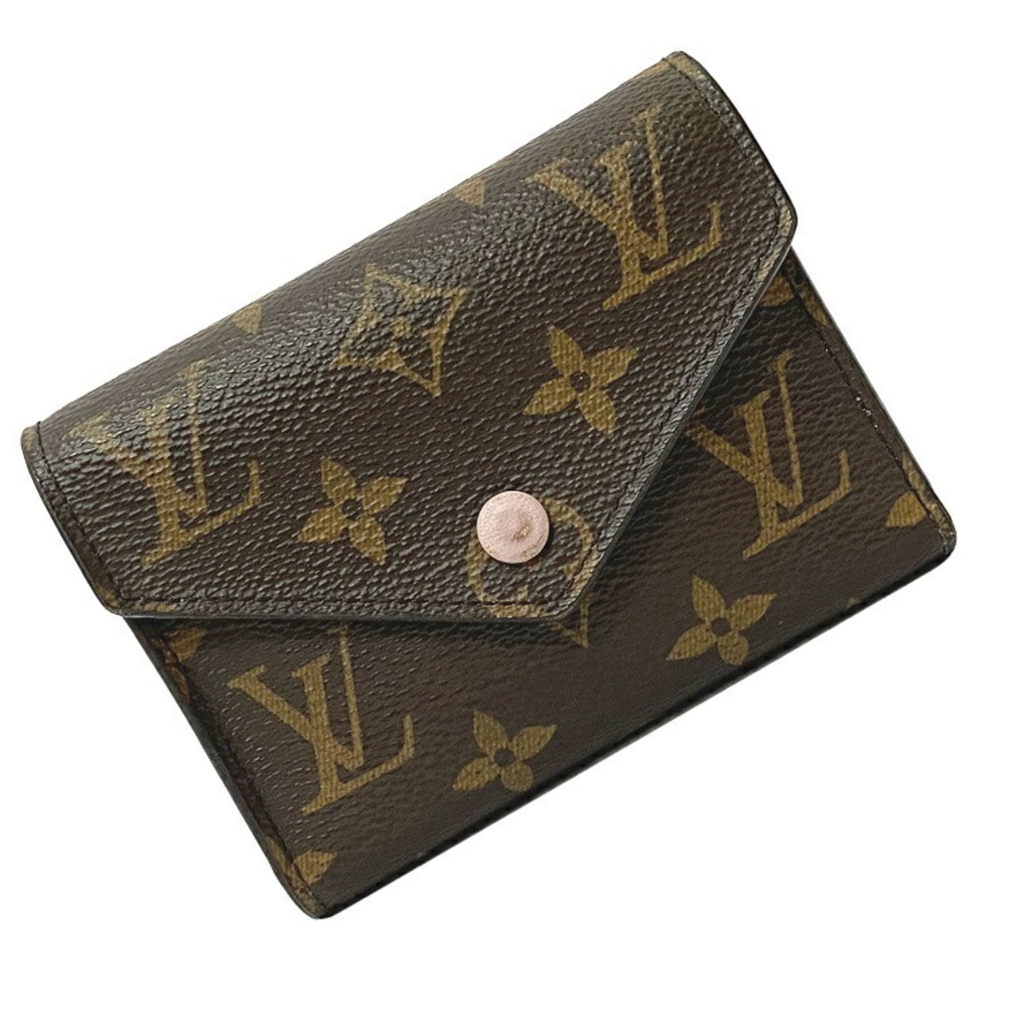 Louis Vuitton - Authenticated Victorine Wallet - Cloth Brown for Women, Very Good Condition