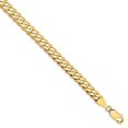 thumbnail image 4 of 14K Yellow Gold 5.75mm Beveled Curb Chain, 4 of 6