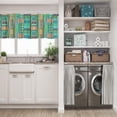 thumbnail image 5 of LALILO Kitchen Curtain Valance Traditional Geometric Rod Pocket Window Curtain 52"x 18" Set of 2, 5 of 5