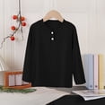 thumbnail image 2 of Acaics Girls' Long-Sleeve Layering T-Shirt: Fall Solid-Color Lightweight Modal Long-Sleeve Crew-Neck Top, Ages 0–15, 2 of 10