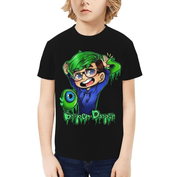 Jacksepticeye Like A Boss!!! Kids T-Shirt 3d Printed Graphic T-Shirts Boys And Girls Short Sleeve Shirts For Youth Kids X-Small