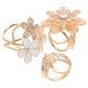 thumbnail image 1 of YSNOOWE 3Ud Anillos Para Bufandas Dorados Con Elegantes Para Mujer Sujeta Pañuelos Y Chalinas, 1 of 6