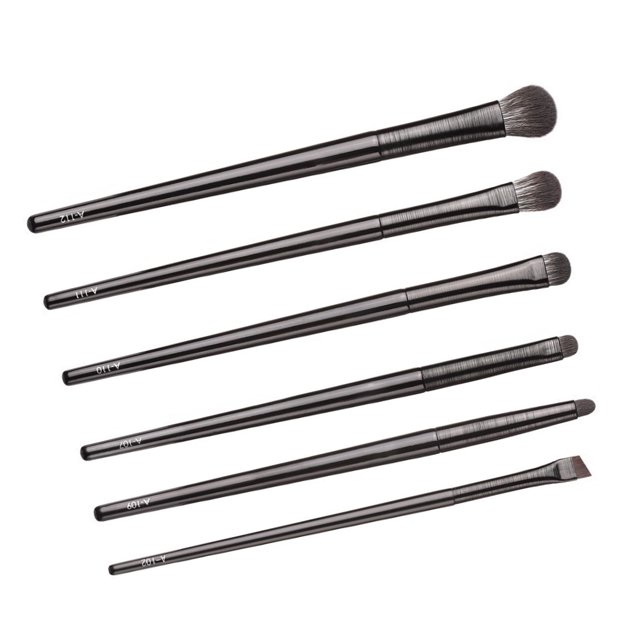 Kit de Cepillo de Sombra de Ojos, Cabello Esponjoso 6 Piezas de Cepillo de MaquillaJe de Ojos para Uso Diario