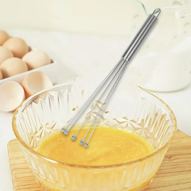 Batidor de bolas de acero inoxidable, espumador, utensilios de cocina multiusos, agitador, batidor de alambre para huevos, para , mezclar, grande
