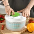 thumbnail image 2 of Secador de verduras Salad Spinner de 5 litros de capacidad, color verde y blanco, 2 of 5