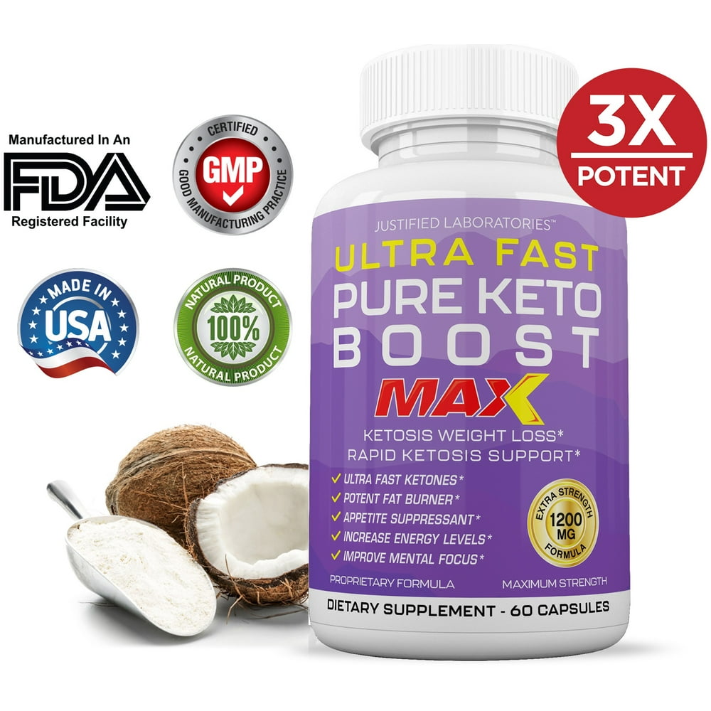 Ultra Fast Pure Keto Boost Max 1200MG Keto Diet Pills BHB Salts