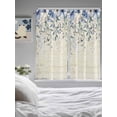 thumbnail image 4 of Blue Eucalyptus Leaves Living Room Curtains 72 Inches length, Farmhouse Retro Botanical Floral Window Treatment Curtain Drapes, Light Filtering Drapes for Bedroom Laundry Room, 52"x72", 2 Panels, 4 of 7