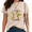 1-apricot, variant on Women Rats Spelled Backwards is Star Graphic T-shirts Water Washed Short Sleeve Crewneck Tops Cute Black White Rat Design Funny Wordplay Tees Summer