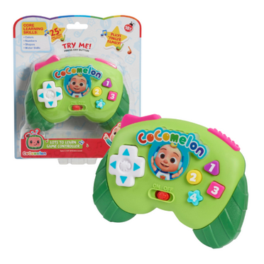 FSSTAM Cocomelon Game Controller Toy, Battery-Operated Fidgets, Learn Colors Shapes Sounds Numbers Motor Skills for 18  Months, Gifts Stuffers Decorations, 1 Pack(with Exclusive FSSTAM Booskie)