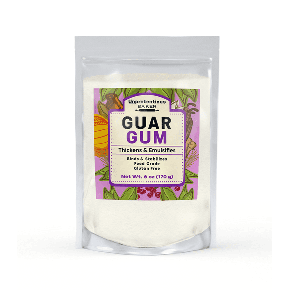 Unpretentious Guar Gum, 6 oz, Gluten-Free Baking, Food Thickener & Binder, Resealable Bag
