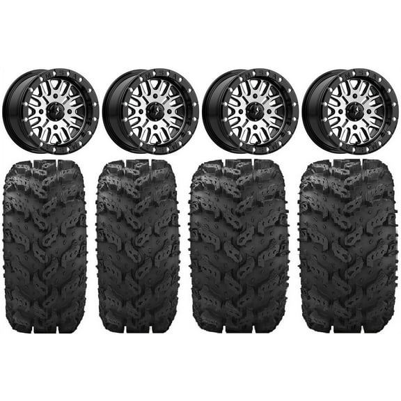 MSA Brute Beadlock 14" UTV Wheels 26" Reptile Tires Polaris RZR XP 1000 / PRO XP / Ranger XP 900/1000