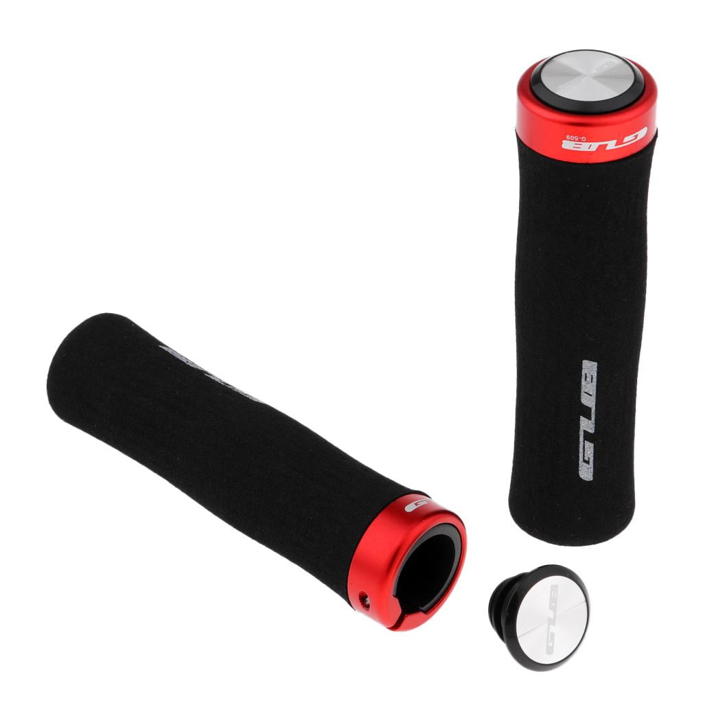 Guidon Grs BMX Route Vélo de Montagne Poignée en Éponge Souple Barre Rouge