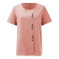 thumbnail image 2 of Basic T Shirts for Women Everyday Casual Loose Fit Summer Short Sleeve, 2 of 5