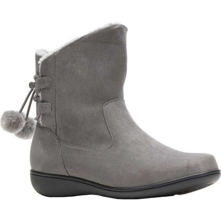 

Women s Soft Style Jazzy Bootie Dark Grey Faux Suede 11 M