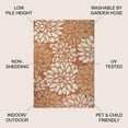 thumbnail image 3 of JONATHAN Y SANTA MONICA 4 x 6 Area Rug, Zinnia Floral Textured Weave - Orange/Cream, SMB110E-4, 3 of 9