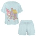 thumbnail image 4 of Kuromi And My Melody Women Pajamas Set Loungewear Sleepwear 2 Piece PJ Sets, 4 of 7