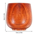 thumbnail image 2 of LOLIPPYY Tasse à Expresso en Bois Marron avec Petit Design de Ventre pour Réunions Décontractées 1Pcs, 2 of 8