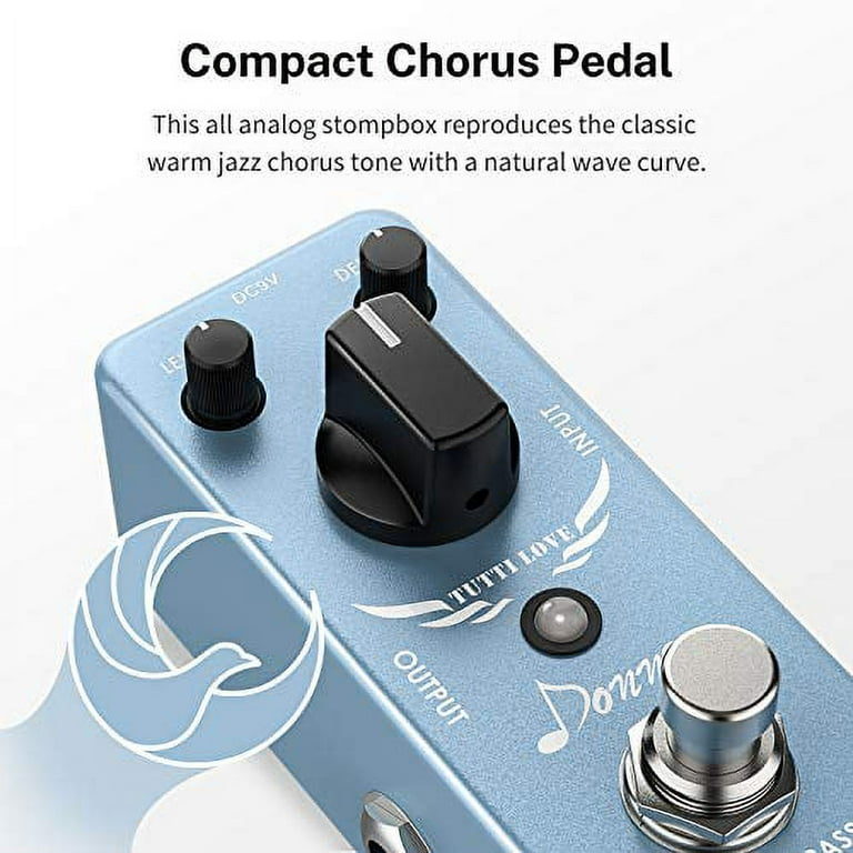 Donner Tutti Love Chorus Guitar Pedal, Pure Analog, True Bypass