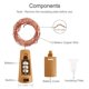 thumbnail image 1 of 12 Pieces Led Bottle Fairy Lights, Fairy Lights, 2m 20 Led Bottle Lights Waterproof Flexible Copper Wire Decoration For Halloween Christmas Party Wedd, 1 of 2