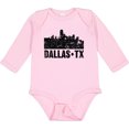 thumbnail image 3 of Inktastic Dallas Texas City Skyline with Grunge Boys or Girls Long Sleeve Baby Bodysuit, 3 of 5