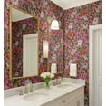 thumbnail image 4 of S4sassy Self-Stick Decorative Wallpaper, Vibrant Wildflower Bloom Wall Paper, Textured Vinyl Waterproof Contact Paper, Pink, 25"x60" Removable Renter Friendly Wall Covering For Bedroom, Dining room, 4 of 9