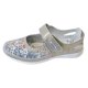 thumbnail image 1 of Boulevard  Zapatos Merceditas de ante de horma ancha para chica mujer (Gris/Flores), 1 of 2
