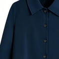 thumbnail image 4 of LEKWK Girls Formal 2 Piece Outfit Lapel Long Sleeve Button Down Pleated Top and Elastic Waist Straight Leg Pants Casual Matching Suit For Stage Performance, 4 of 6