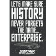 thumbnail image 2 of Women's Star Trek: The Next Generation Let's Make Sure History Never Forgets The USS Enterprise  Racerback Tank Top Black Heather Large, 2 of 4