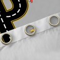 thumbnail image 4 of Manfei Letter P Monogrammed Black Out Curtains,Colorful Racing Car Curtains Pack of 2 (42x63 Each),Gray Black Bedroom Curtains For Boys,Microfiber Room Decorative, 4 of 6