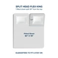 thumbnail image 2 of Bare Home 22" Extra Deep Pocket Sheet Set - Premium 1800 Collection - Ultra-Soft - Split Head Flex King, Coronet Blue, 2 of 9