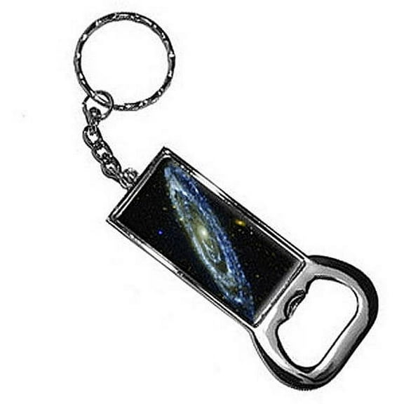 Andromeda Galaxy Space Keychain Key Chain Ring Bottle Bottlecap Opener