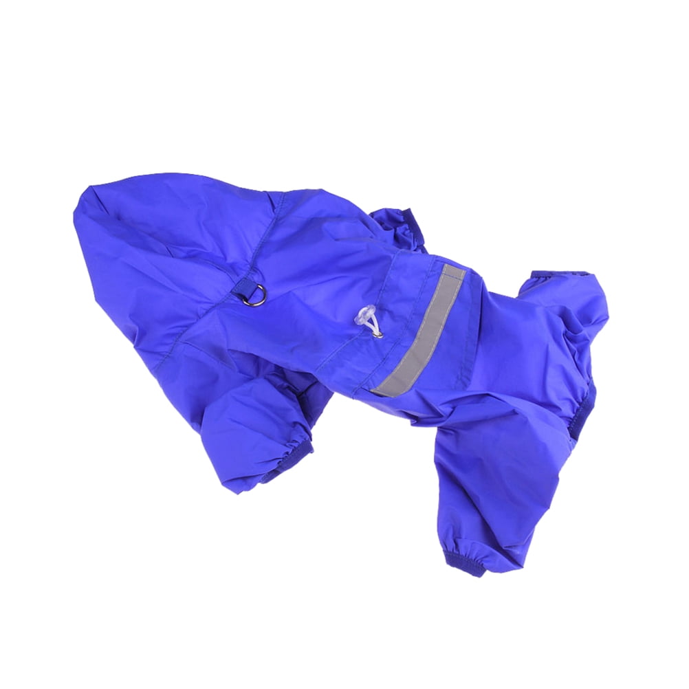 Dog Raincoat Puppy Rain Coat with Hood Reflective Waterproof Dog