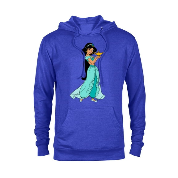 Disney Aladdin Princess Jasmine and Magic Lamp 90s T-Shirt - Pullover Hoodie for Adults - Customized-Royal Heather