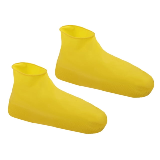 Cubre desechable botas, impermeables, antideslizantes, a prueba de lluvia Amarillo M shamjiam Cubrezapatos impermeables