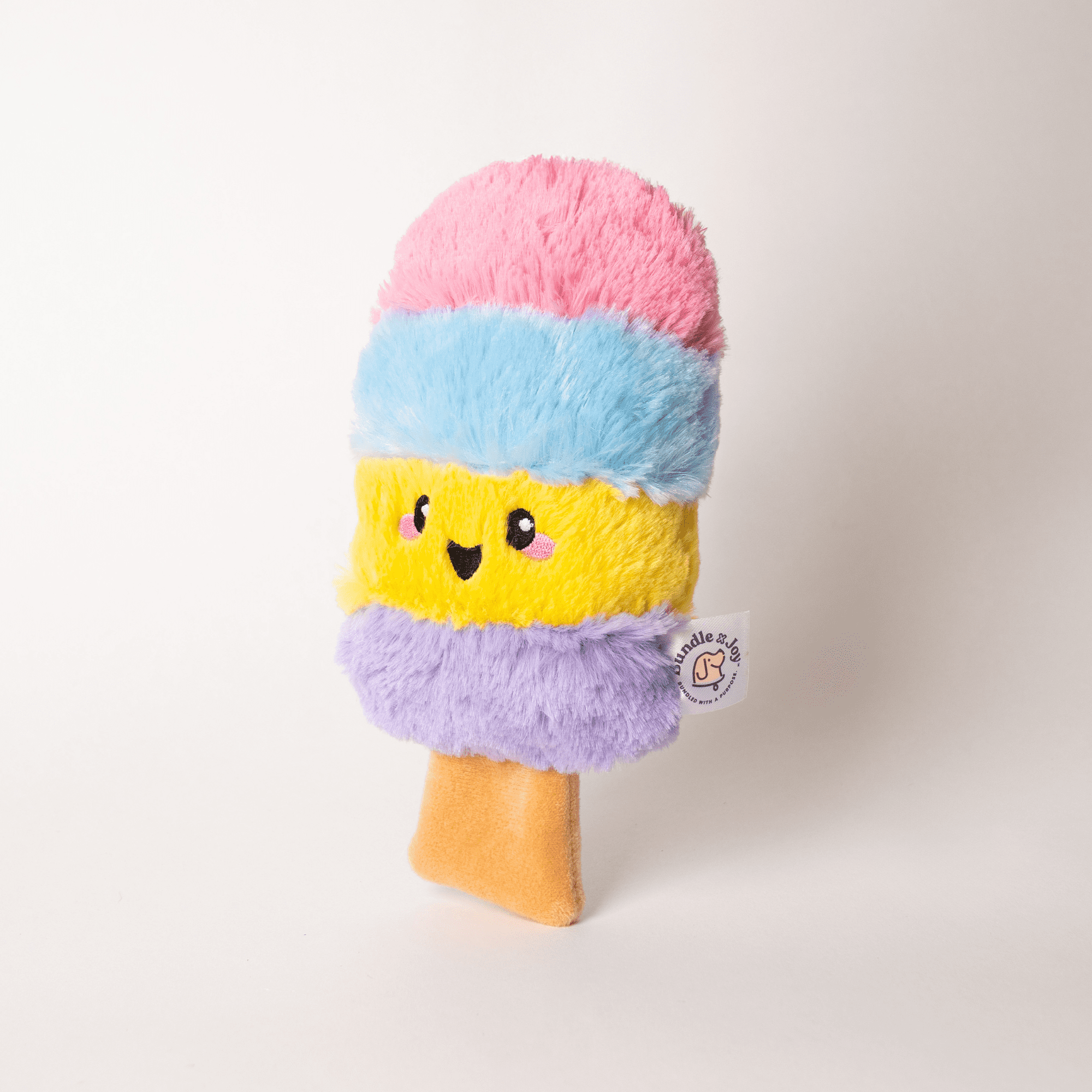 Bundle x Joy Poppin Popsicle Plush for Dogs with Squeaker, Crinkle & Softness for Added Joy