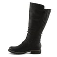 thumbnail image 4 of PATRIZIA KABUTA-BOOTA Women’s Extended Calf Tall Boot – Faux Fur Lined Slouch Boot with Buckle Strap, 4 of 9