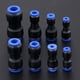thumbnail image 5 of 5pcs / lote accesorios neumáticos Empuje en los conectores reductores rectos para la manguera de agua de vacío de aire Piezas neumáticas de plástico 7 Tamaño 4-12mm, 5 of 5