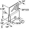 thumbnail image 2 of Frameless Sliding Shower Door Top Bracket, 3/4 in., Flat Plastic Wheel, Steel Ball Bearings (2 pack), 2 of 2