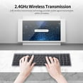 thumbnail image 2 of 2.4G Wireless Keyboard UltraThin Wireless Keyboard Mute Keyboard 95 Keys Wireless Keyboard for PC Laptop Black English, 2 of 8