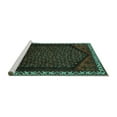 thumbnail image 2 of Ahgly Company Machine Washable Indoor Rectangle Persian Turquoise Blue Traditional Area Rugs, 5' x 8', 2 of 4