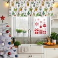 thumbnail image 5 of Cute Cartoon Curtain Valances for Windows, Kitchen Valance Window Treatments Panel 2 Pack, Cat Butterfly Spring Floral Botanical Rod Pocket Short Curtains for Bathroom Bedroom 42 x 12 Inch, 5 of 8