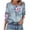 Gray, variant on YYUIJK Women's 2025 Fashion Tops 3/4 Length Sleeve Business Casual Blouses Summer Tees Shirts Gray XL