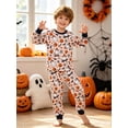 thumbnail image 2 of Aideaone 2-Piece Toddler Boys Halloween Pajamas Set Kids Pjs Long Sleeve Tees & Pants Printed Kids Sleepwear 2-6T, 2 of 7