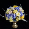 thumbnail image 4 of secas de hierro elegante dorada, decorativa, jarrón, soporte para interior, comedor al aire libre, de hogar, arreglo de Zulema florero decorativo, 4 of 8