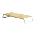 thumbnail image 4 of Soporte de monitor grande, soporte de computadora para impresora, monitor, suministros de oficina, monitor madera y blanco, 4 of 9