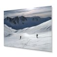 thumbnail image 2 of Designart "Mountain Top in Winter III" Landscapes Metal Wall Art Prints, 2 of 5
