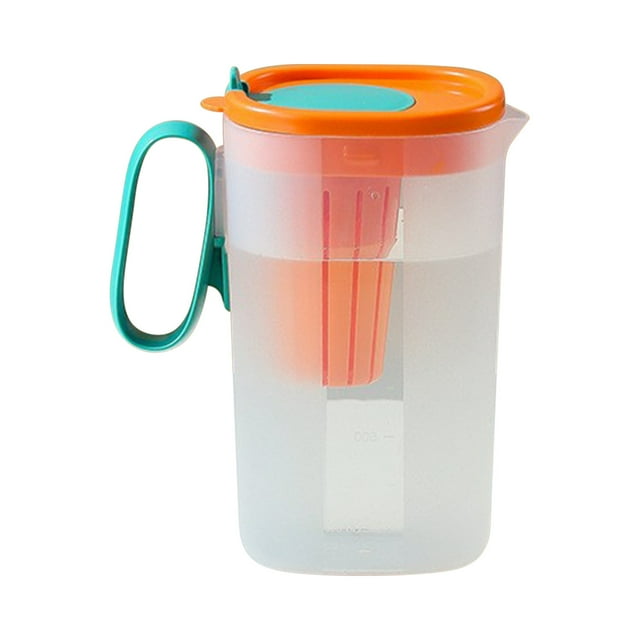 Bouilloire d'Eau Froide de Réfrigérateur 1,55l avec Filtre à Fruits, Bouilloire d'Eau Froide Résistante aux Hautes Températures pour la Maison, Grande Capacité pour Thé